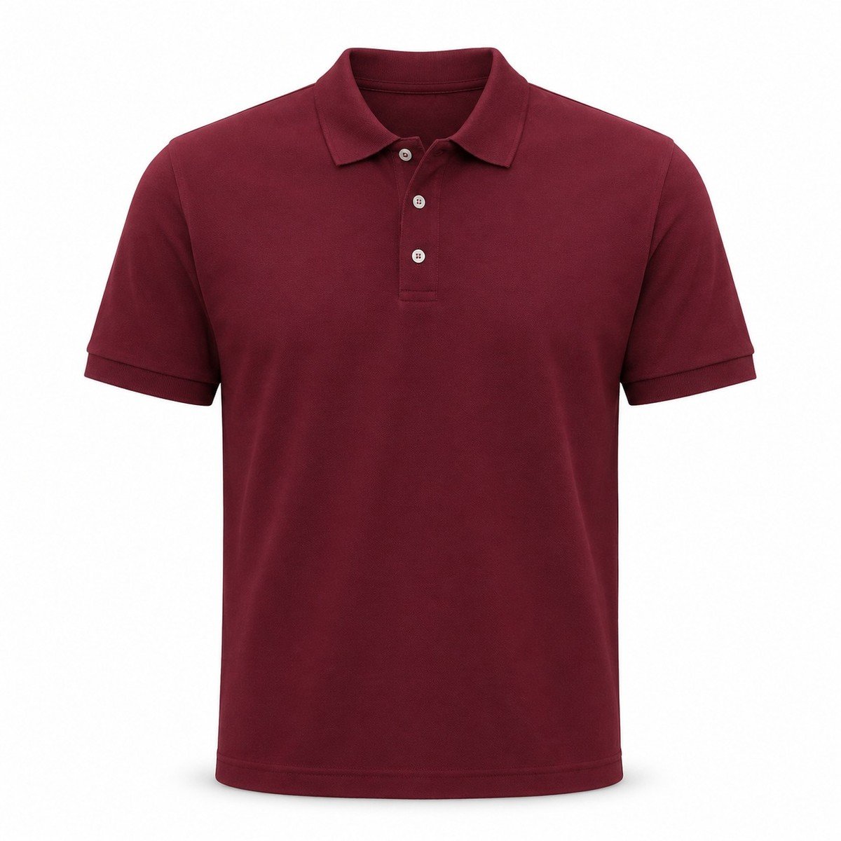 Polo Camisero Hombre Bordo